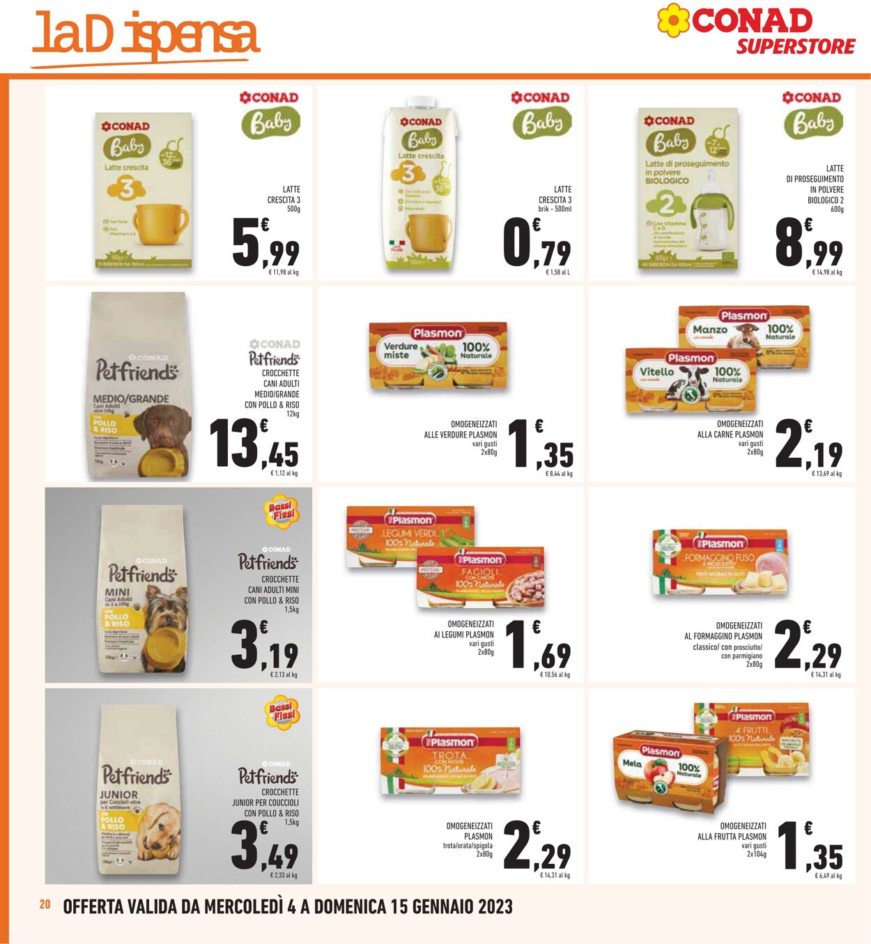 Volantino Conad 04.01.2023 - 15.01.2023