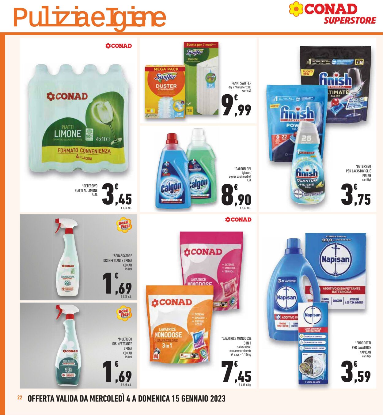 Volantino Conad 04.01.2023 - 15.01.2023