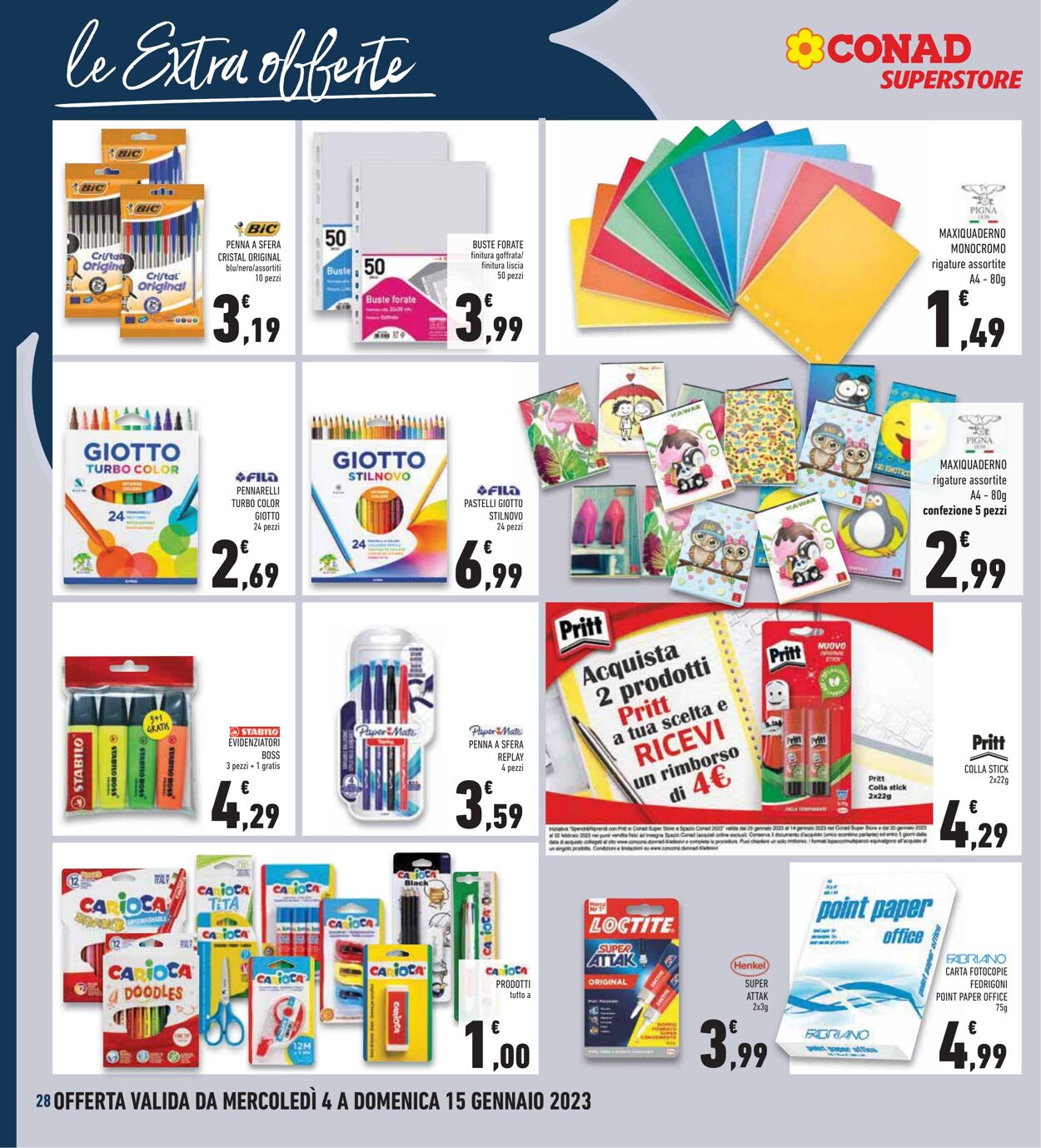 Volantino Conad 04.01.2023 - 15.01.2023