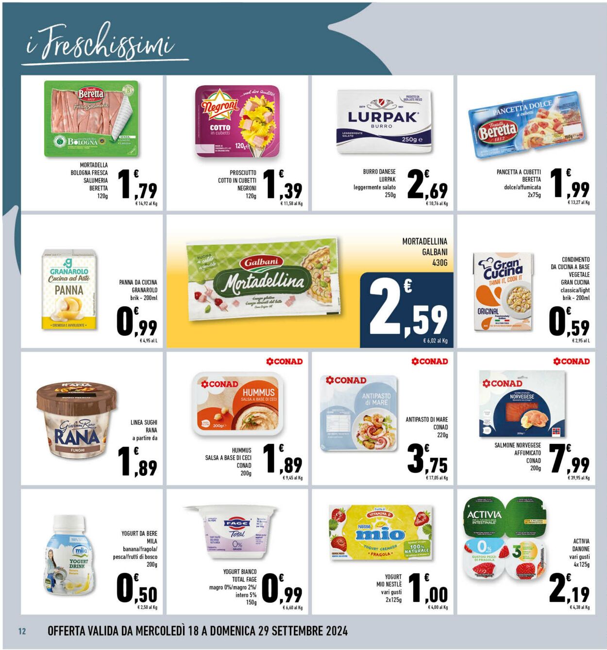 Volantino Conad 18.09.2024 - 29.09.2024