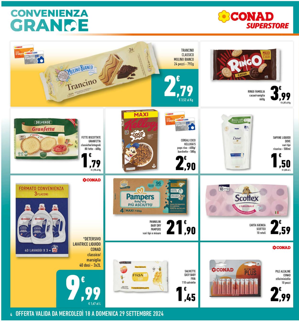 Volantino Conad 18.09.2024 - 29.09.2024