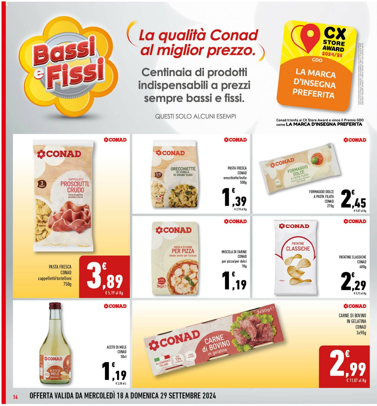 Volantino Conad 18.09.2024 - 29.09.2024