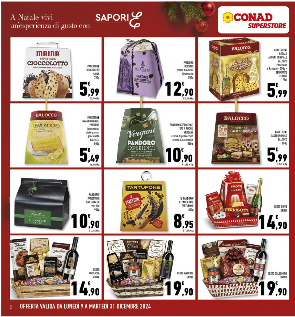 Volantino Conad 09.12.2024 - 31.12.2024