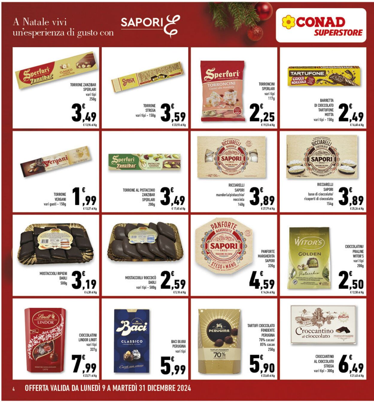 Volantino Conad 09.12.2024 - 31.12.2024