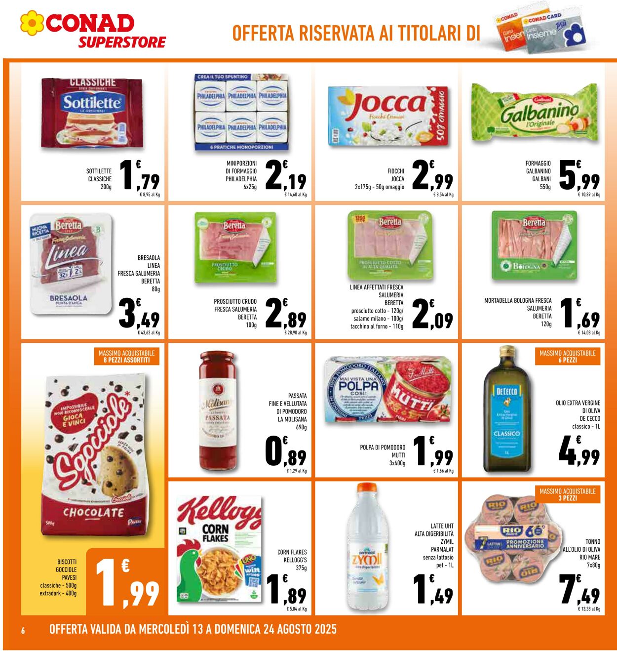 Volantino Conad 13.08.2025 - 13.08.2025