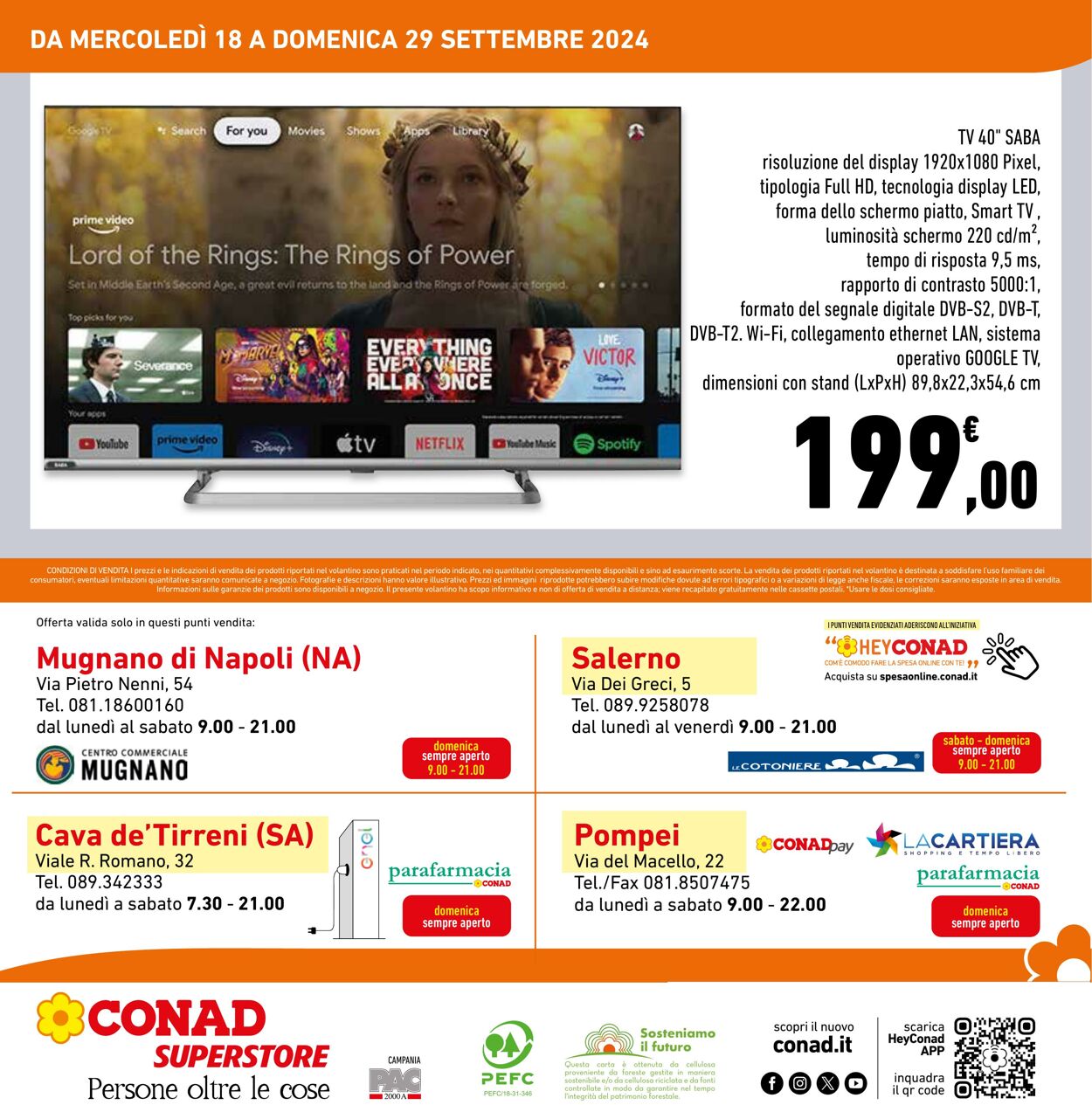 Volantino Conad 18.09.2024 - 29.09.2024