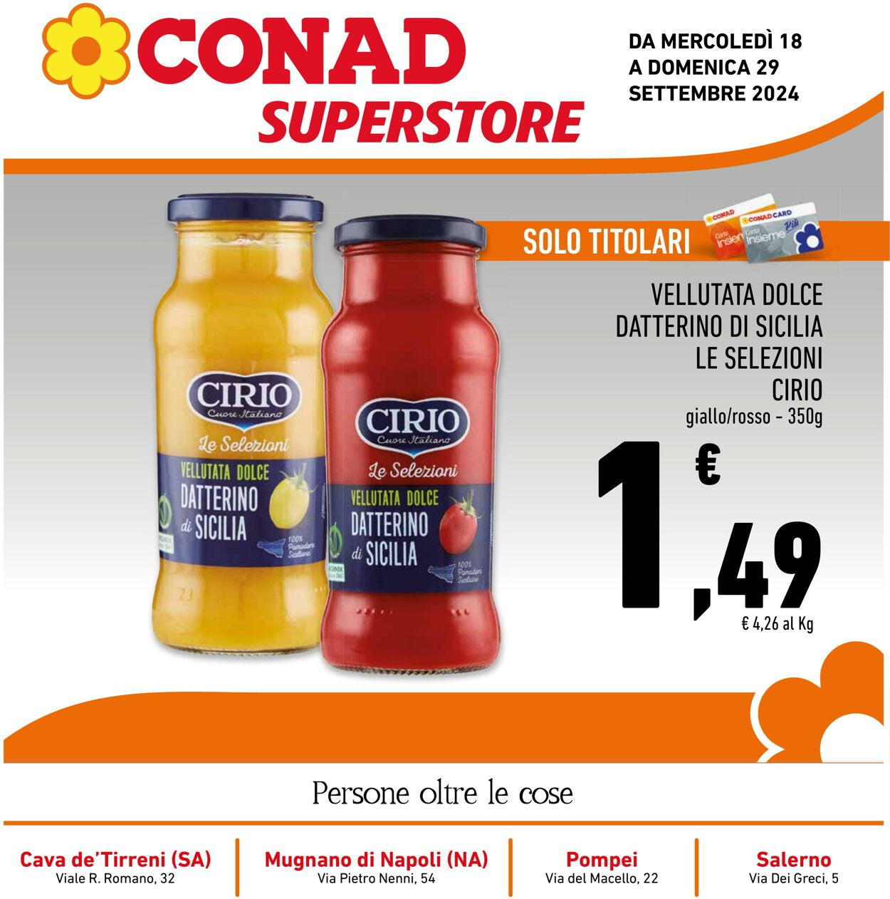 Volantino Conad 18.09.2024 - 29.09.2024