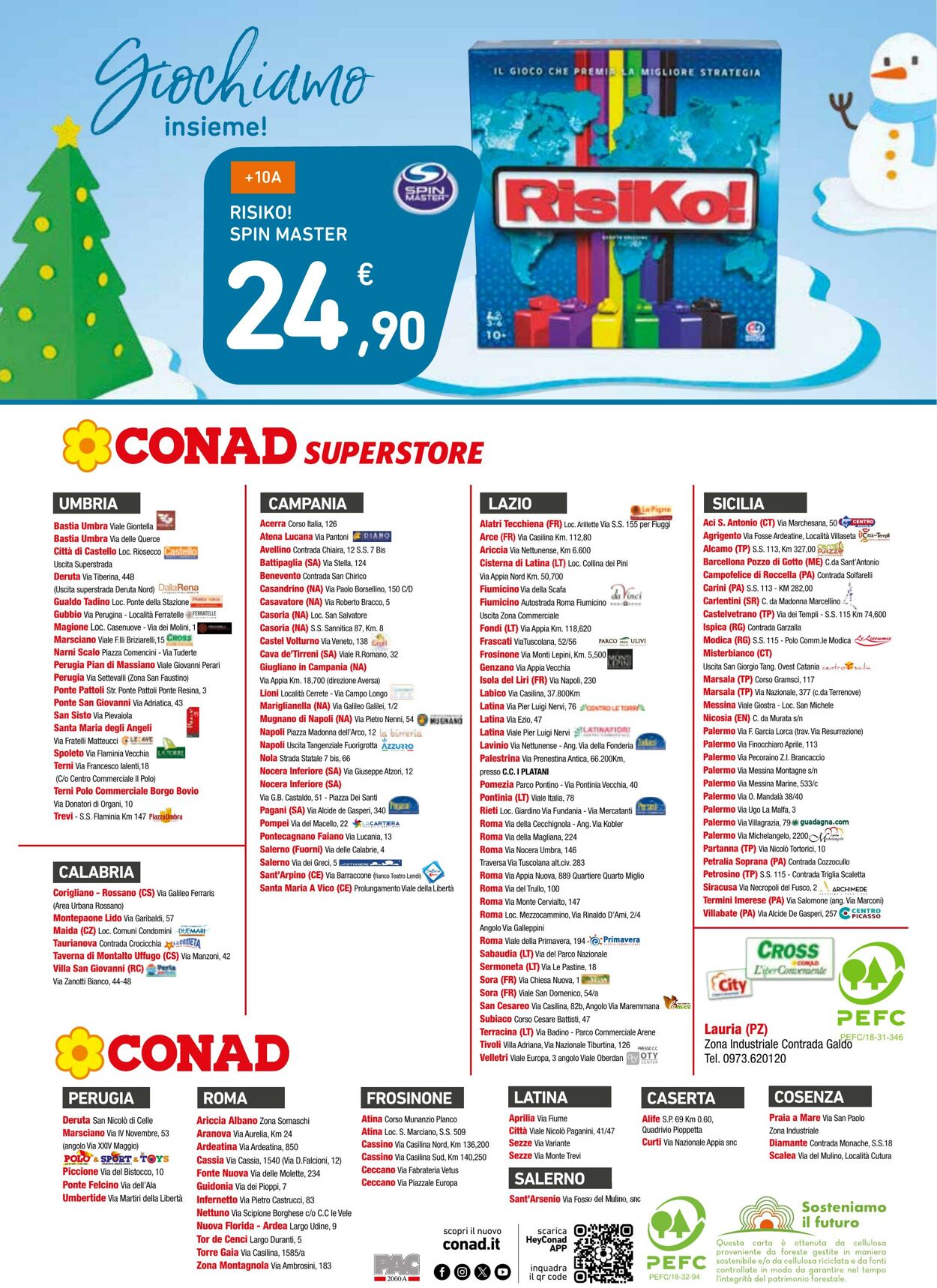 Volantino Conad 09.11.2023 - 24.12.2023