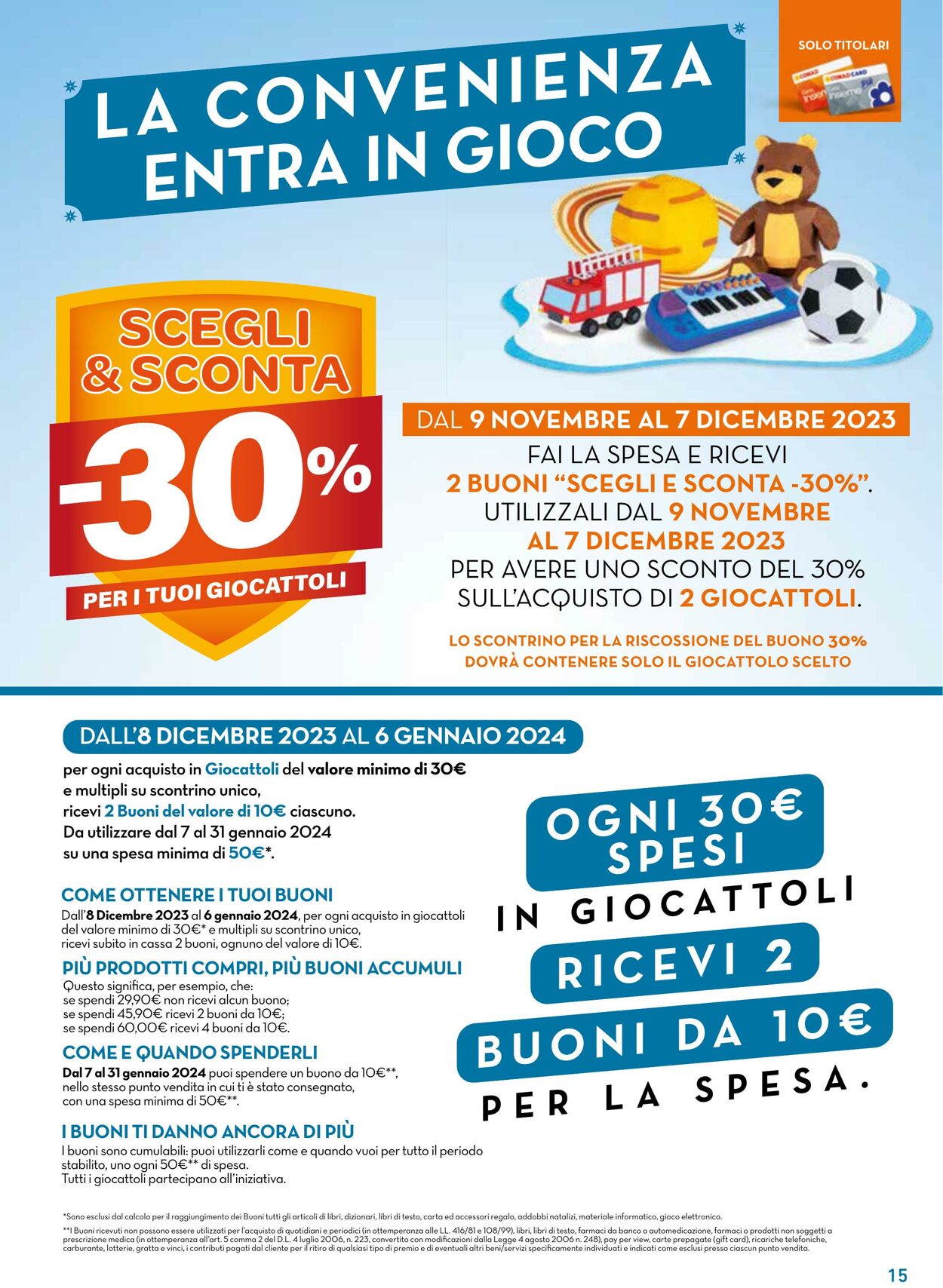 Volantino Conad 09.11.2023 - 24.12.2023