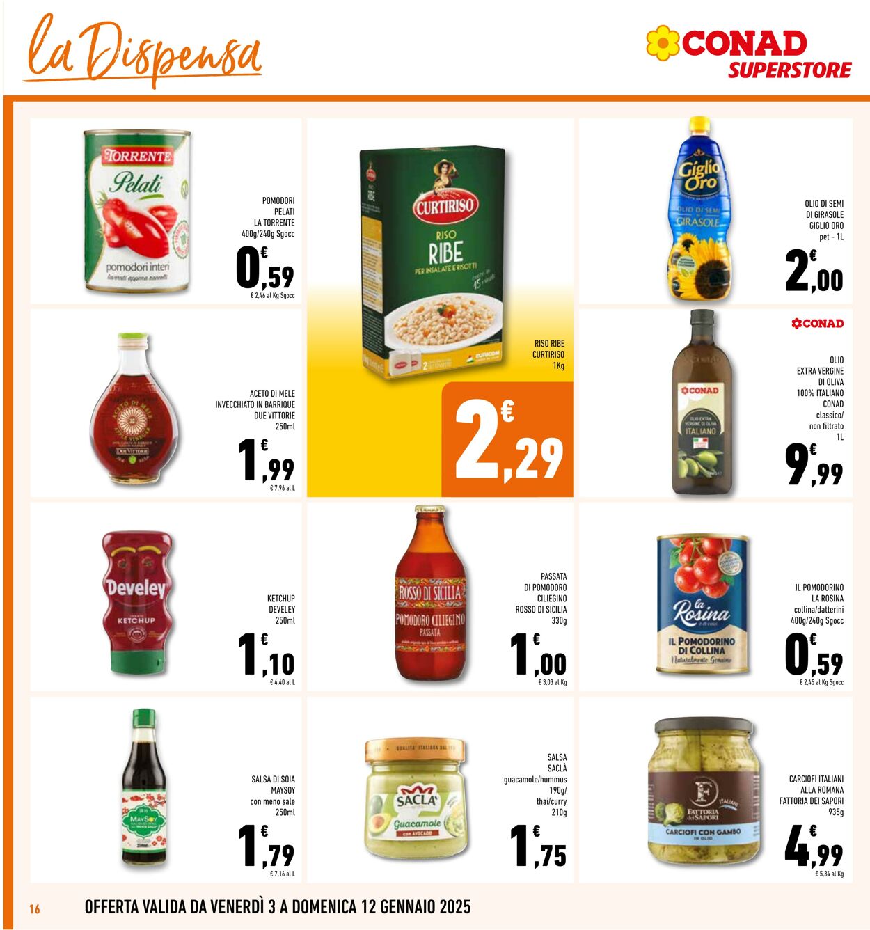 Volantino Conad 03.01.2025 - 12.01.2025