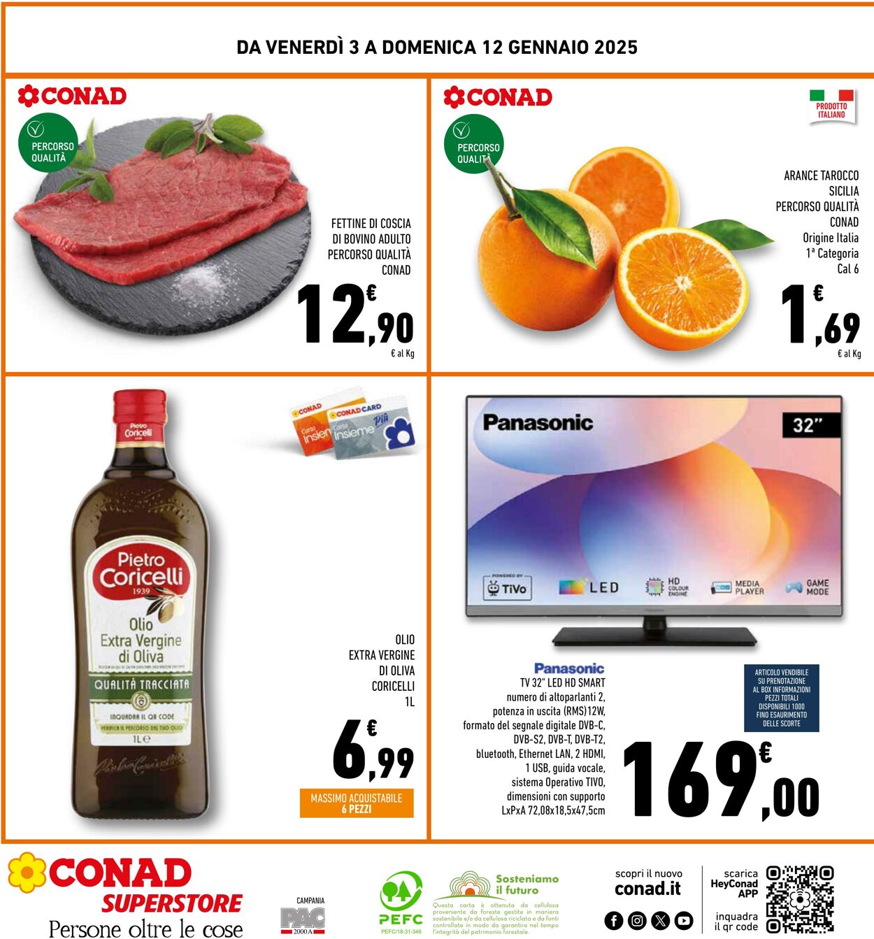 Volantino Conad 03.01.2025 - 12.01.2025