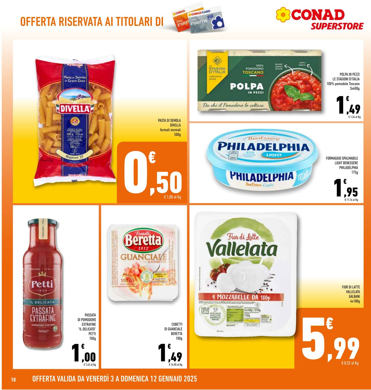 Volantino Conad 03.01.2025 - 12.01.2025