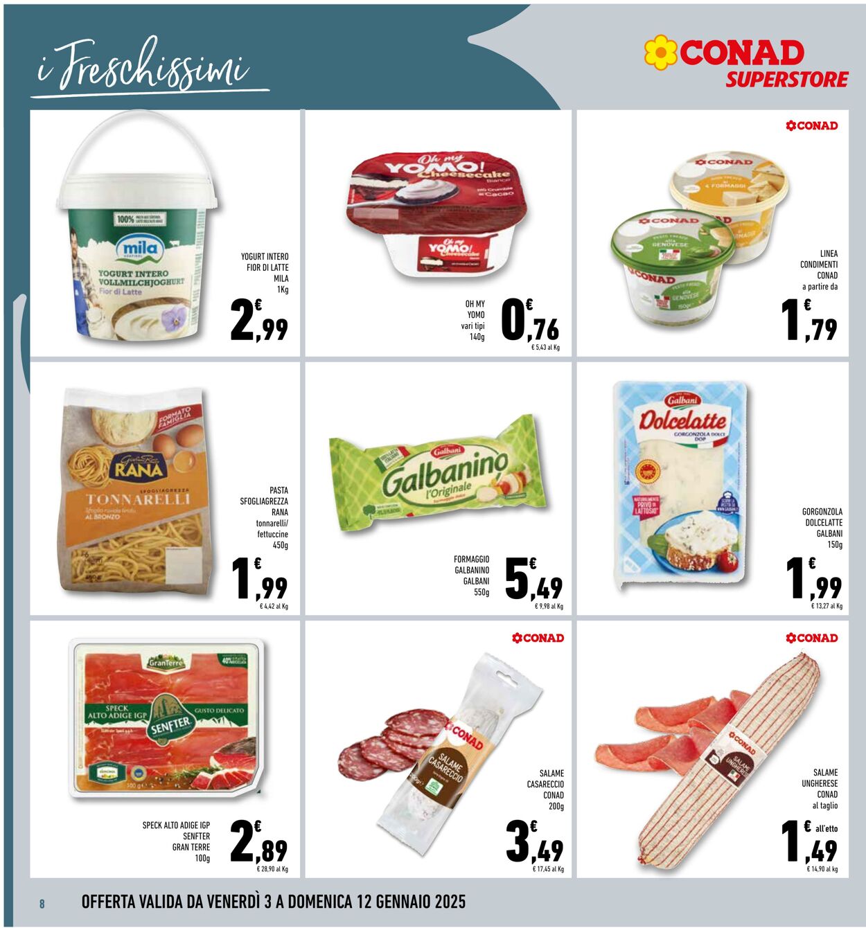 Volantino Conad 03.01.2025 - 12.01.2025