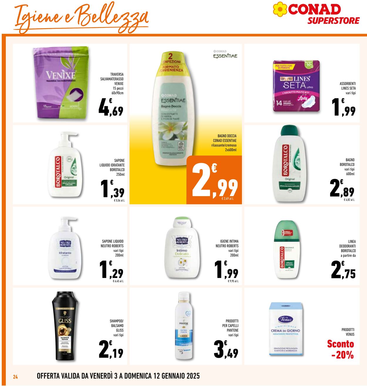 Volantino Conad 03.01.2025 - 12.01.2025