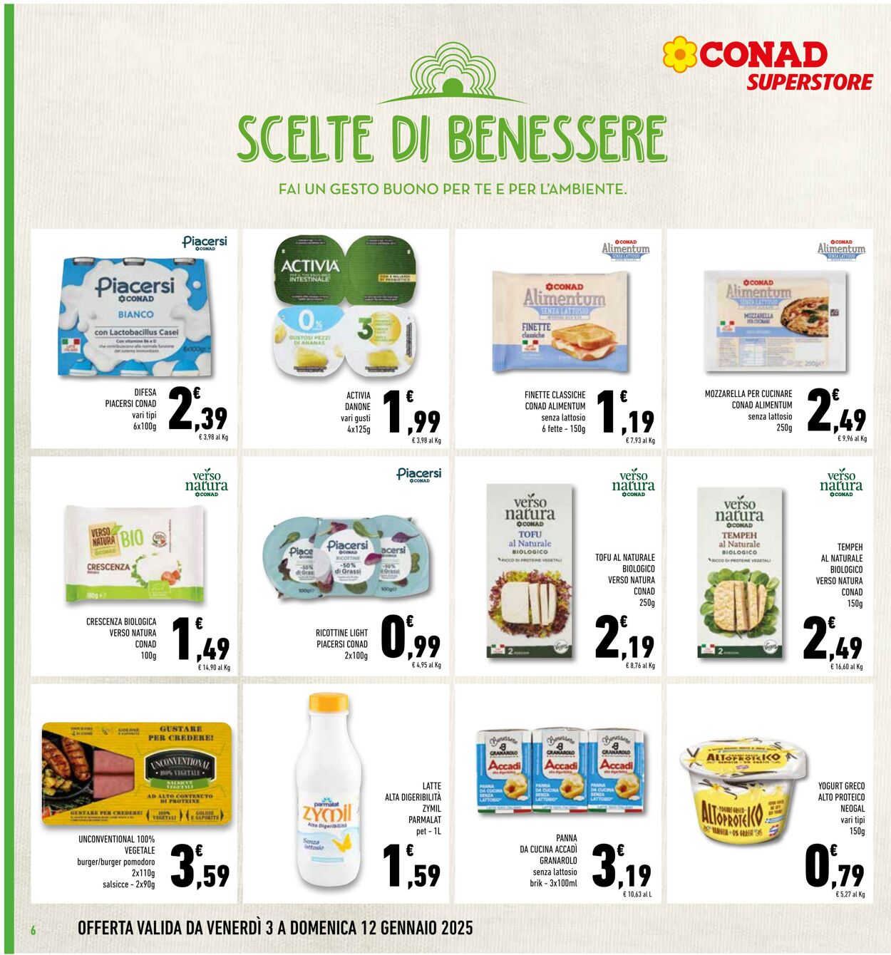 Volantino Conad 03.01.2025 - 12.01.2025