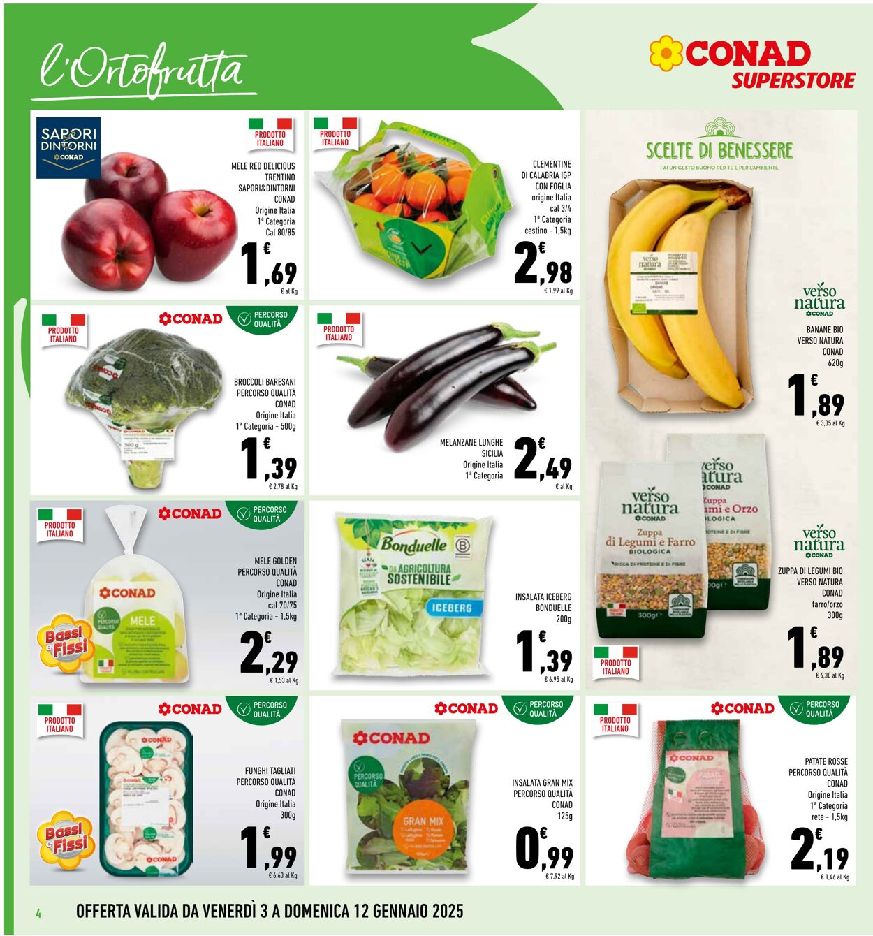 Volantino Conad 03.01.2025 - 12.01.2025