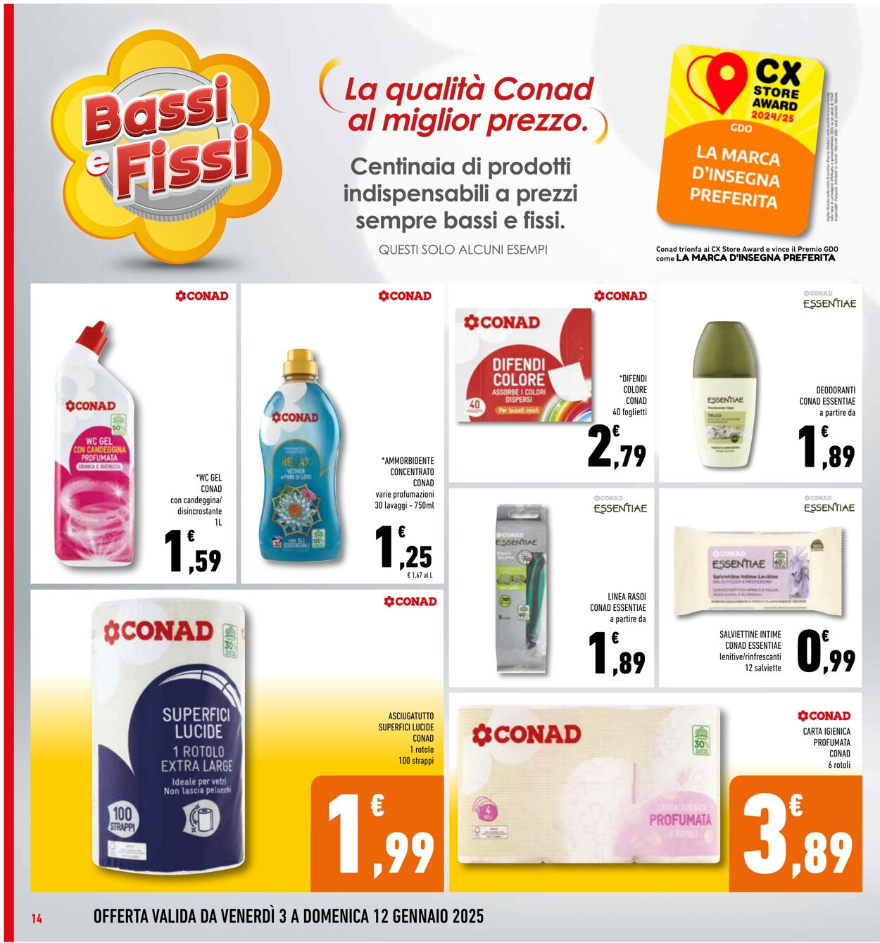 Volantino Conad 03.01.2025 - 12.01.2025