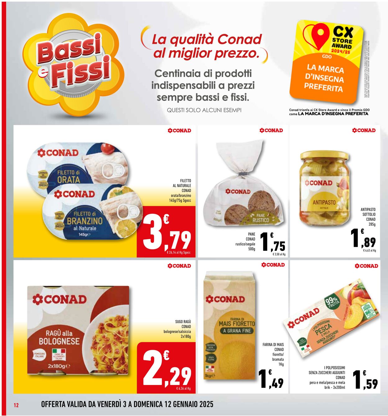 Volantino Conad 03.01.2025 - 12.01.2025