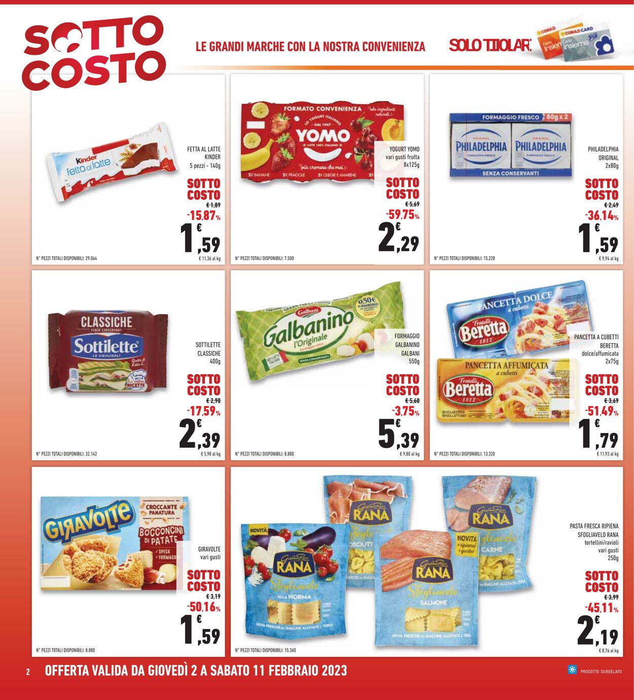 Volantino Conad 02.01.2023 - 11.02.2023