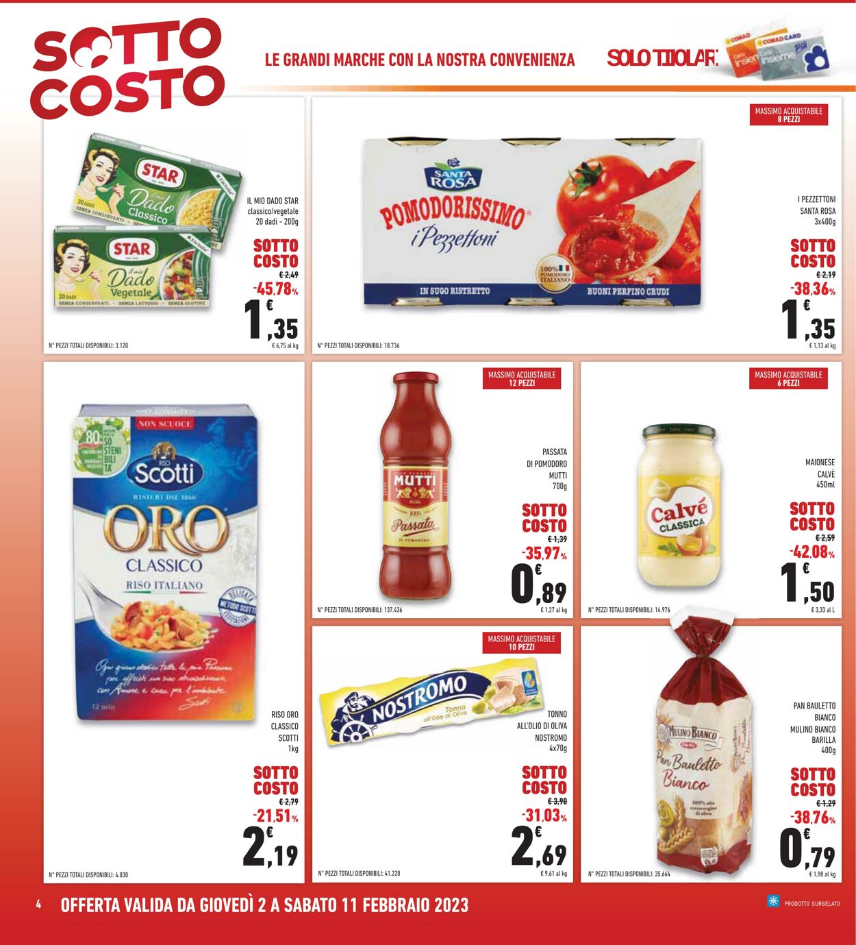 Volantino Conad 02.01.2023 - 11.02.2023