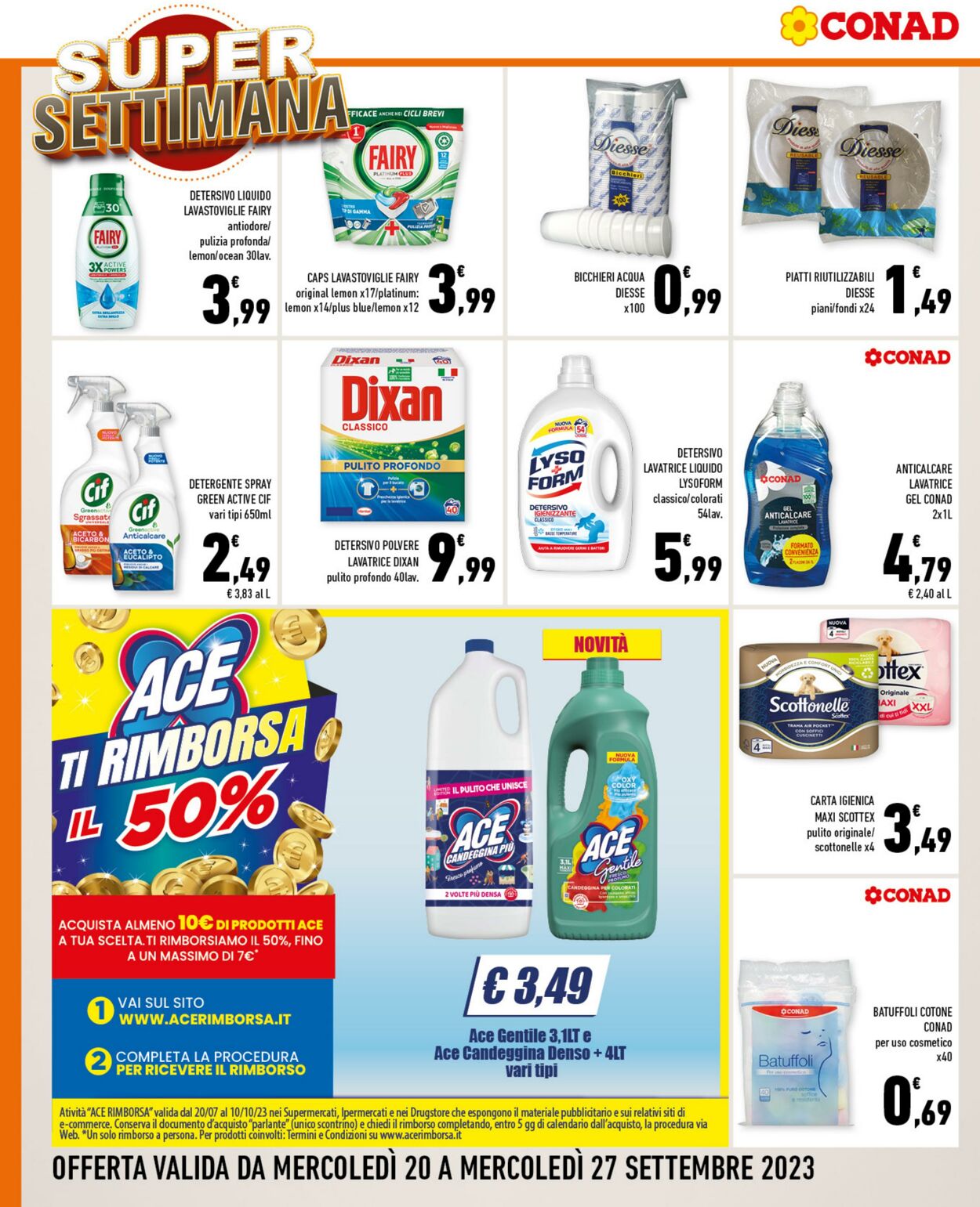 Volantino Conad 20.09.2023 - 27.09.2023