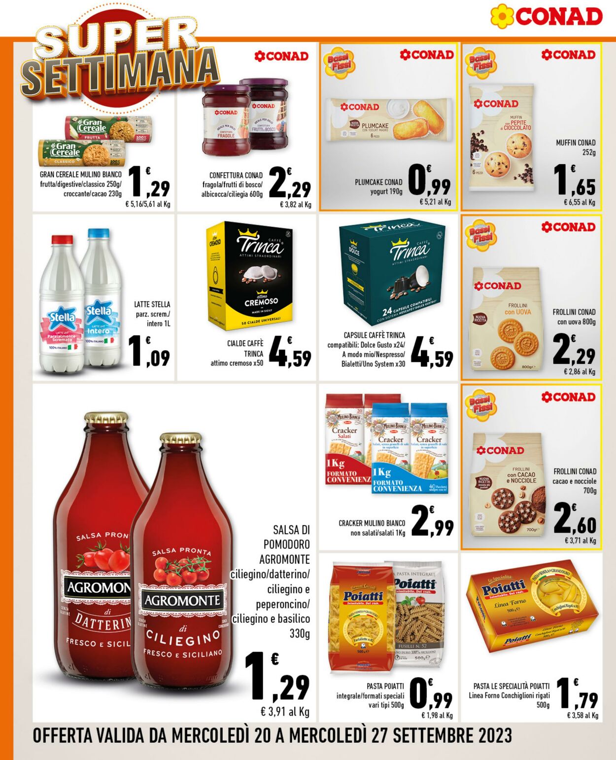 Volantino Conad 20.09.2023 - 27.09.2023