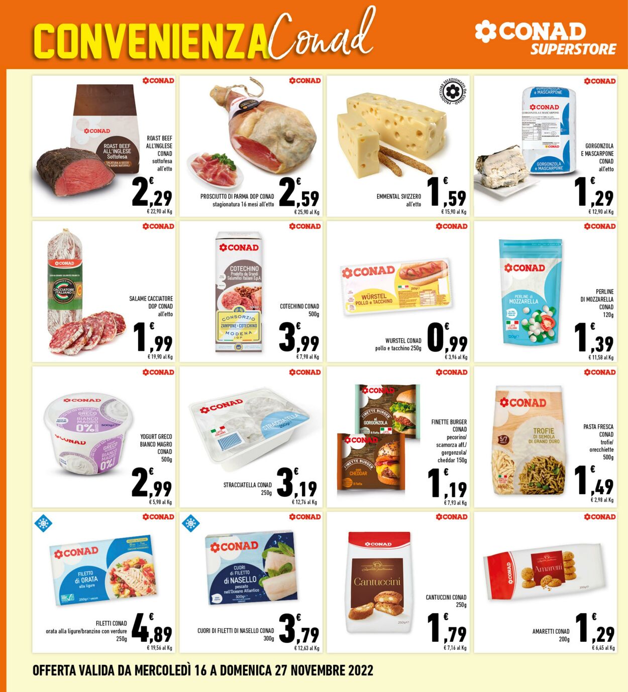 Volantino Conad 16.11.2022 - 27.11.2022