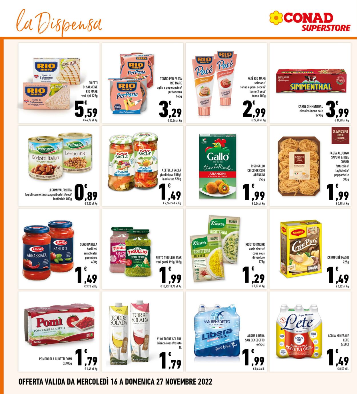 Volantino Conad 16.11.2022 - 27.11.2022