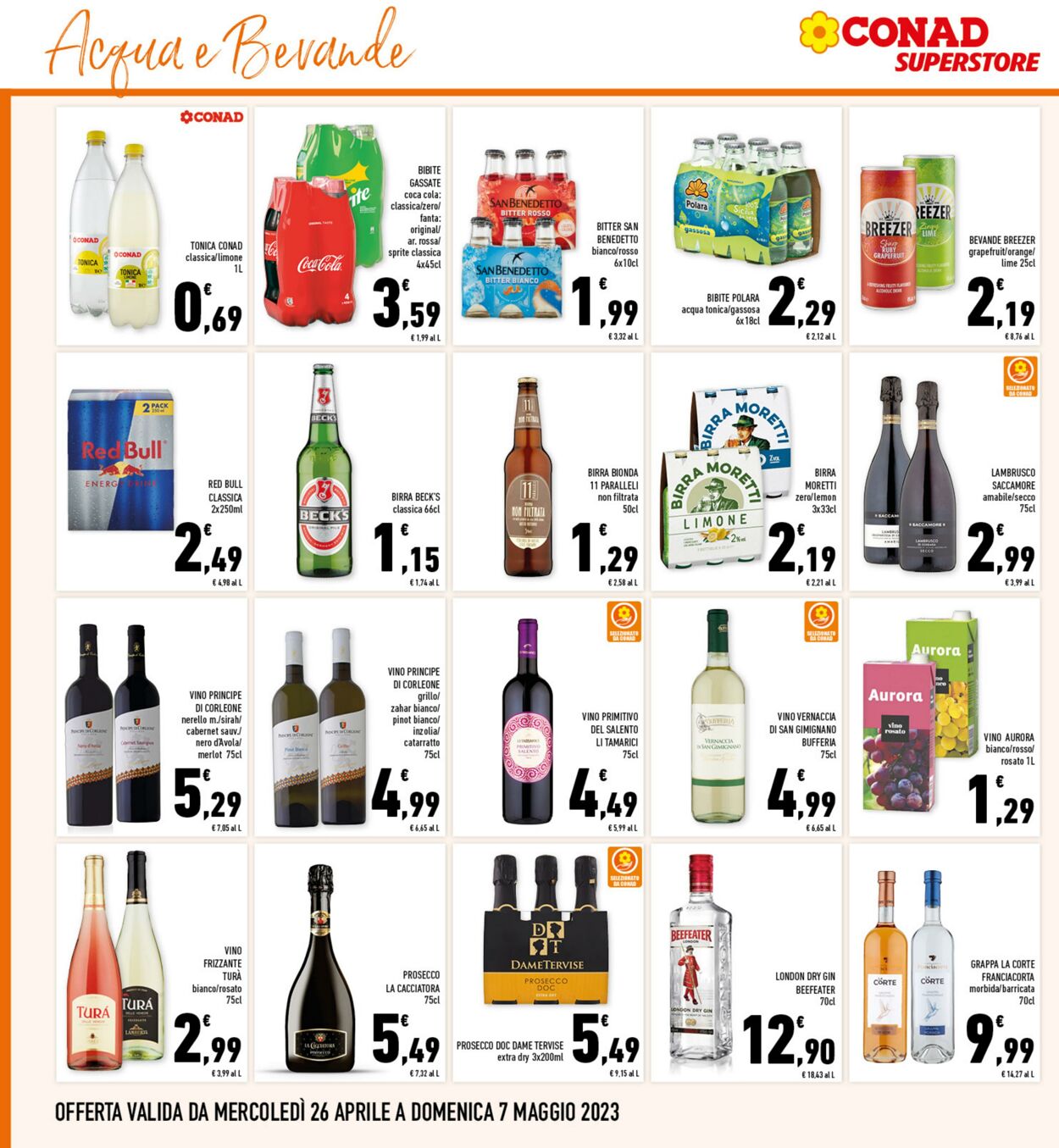 Volantino Conad 26.04.2023 - 07.05.2023