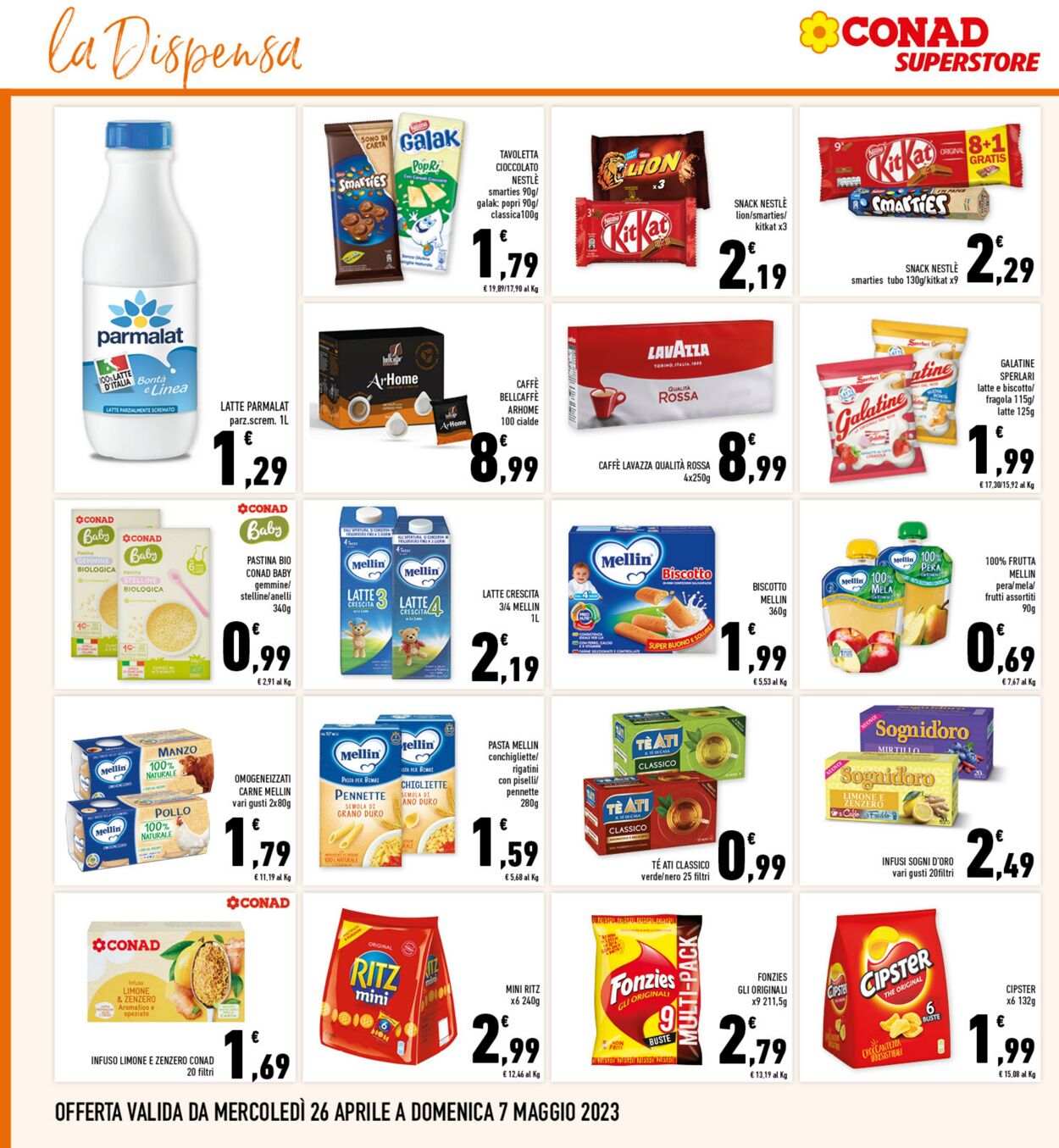 Volantino Conad 26.04.2023 - 07.05.2023