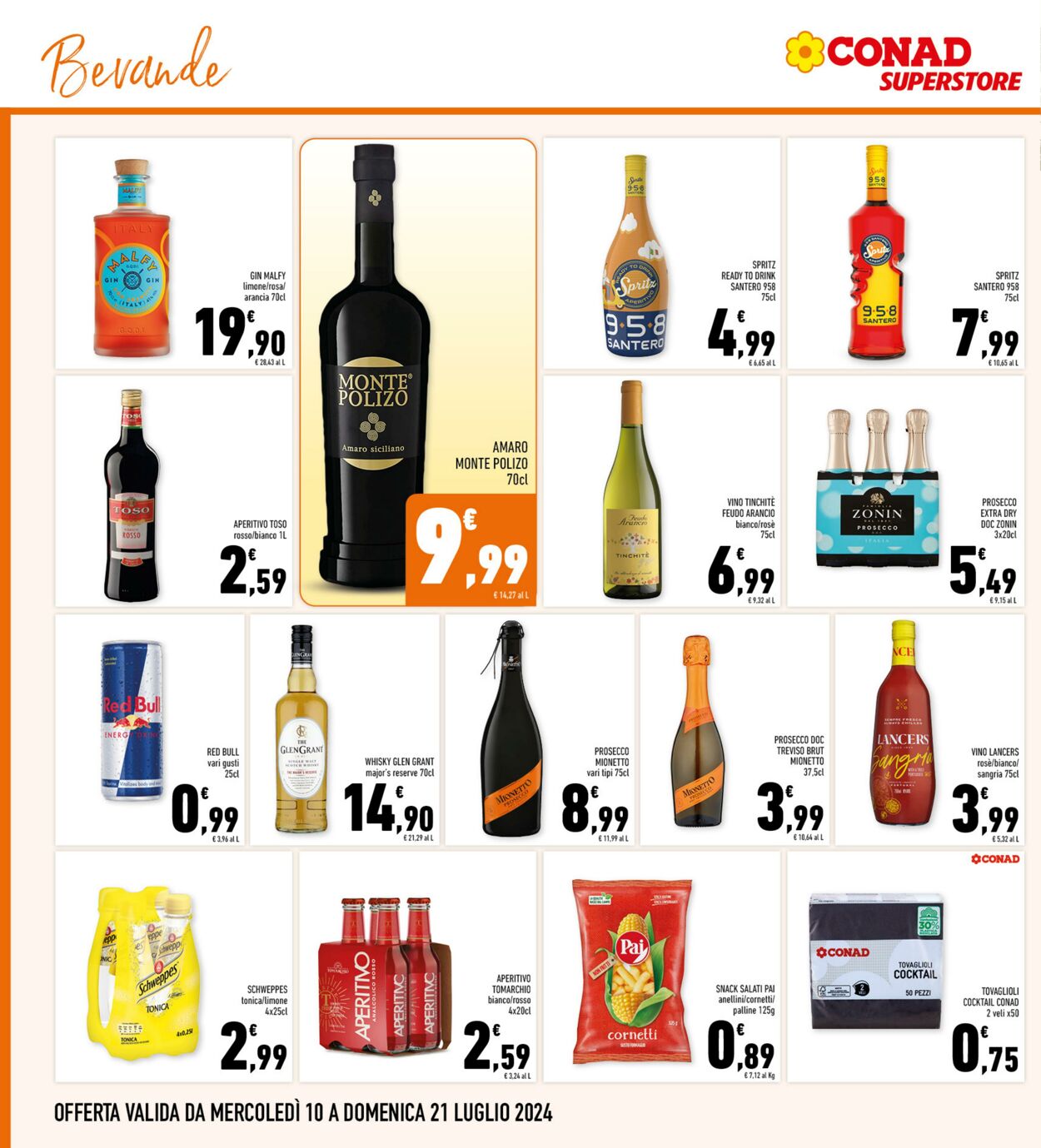 Volantino Conad 10.07.2024 - 21.07.2024