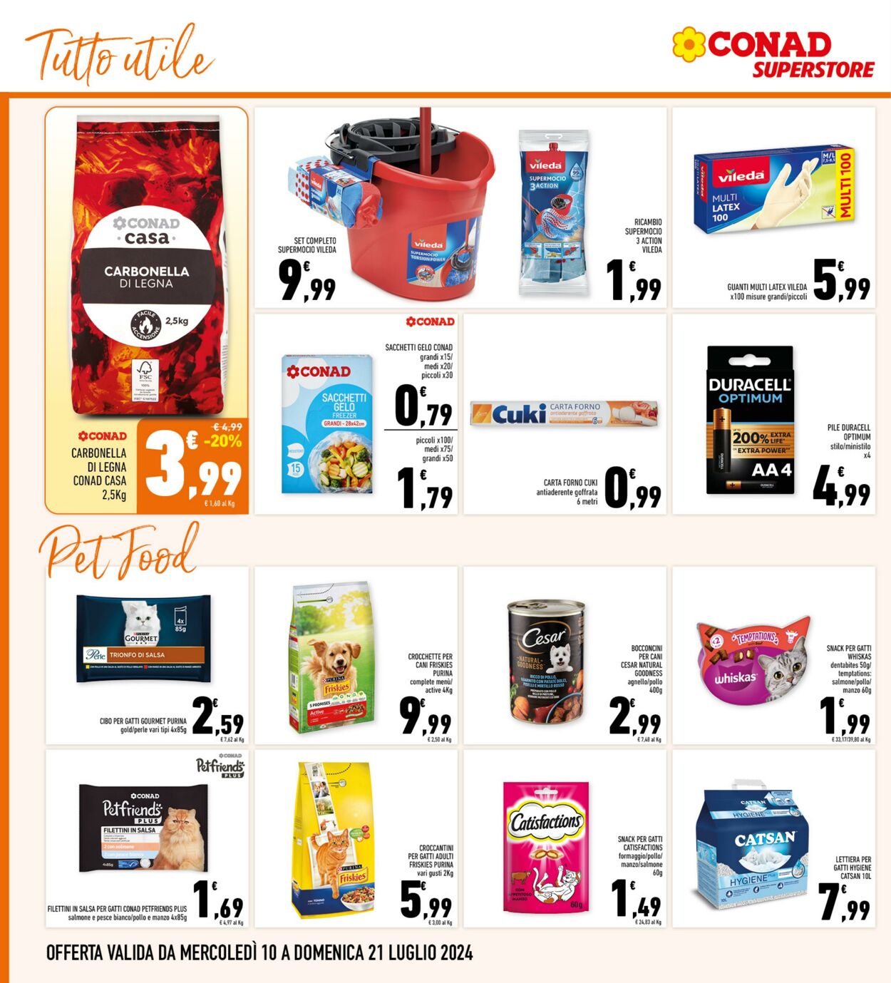 Volantino Conad 10.07.2024 - 21.07.2024