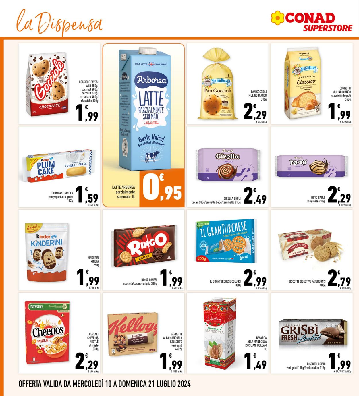 Volantino Conad 10.07.2024 - 21.07.2024