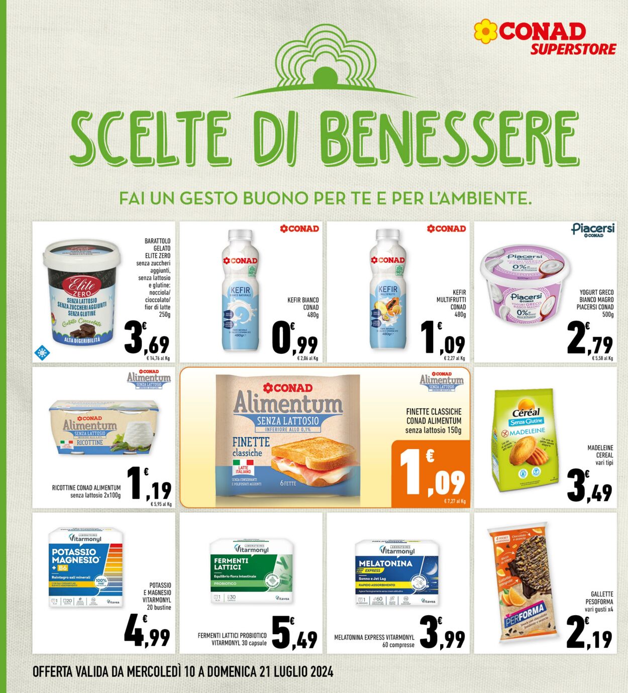 Volantino Conad 10.07.2024 - 21.07.2024