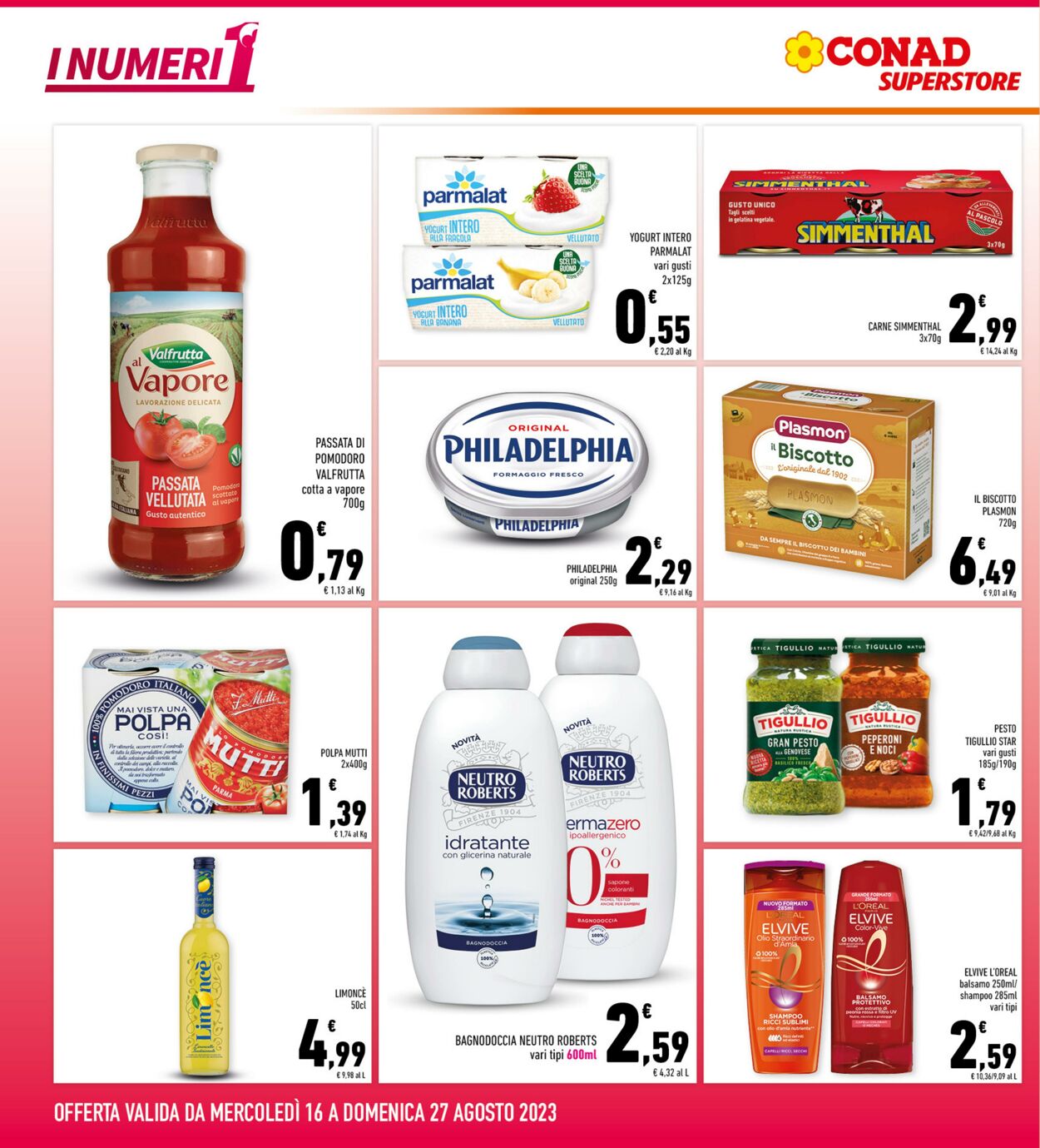 Volantino Conad 16.08.2023 - 27.08.2023