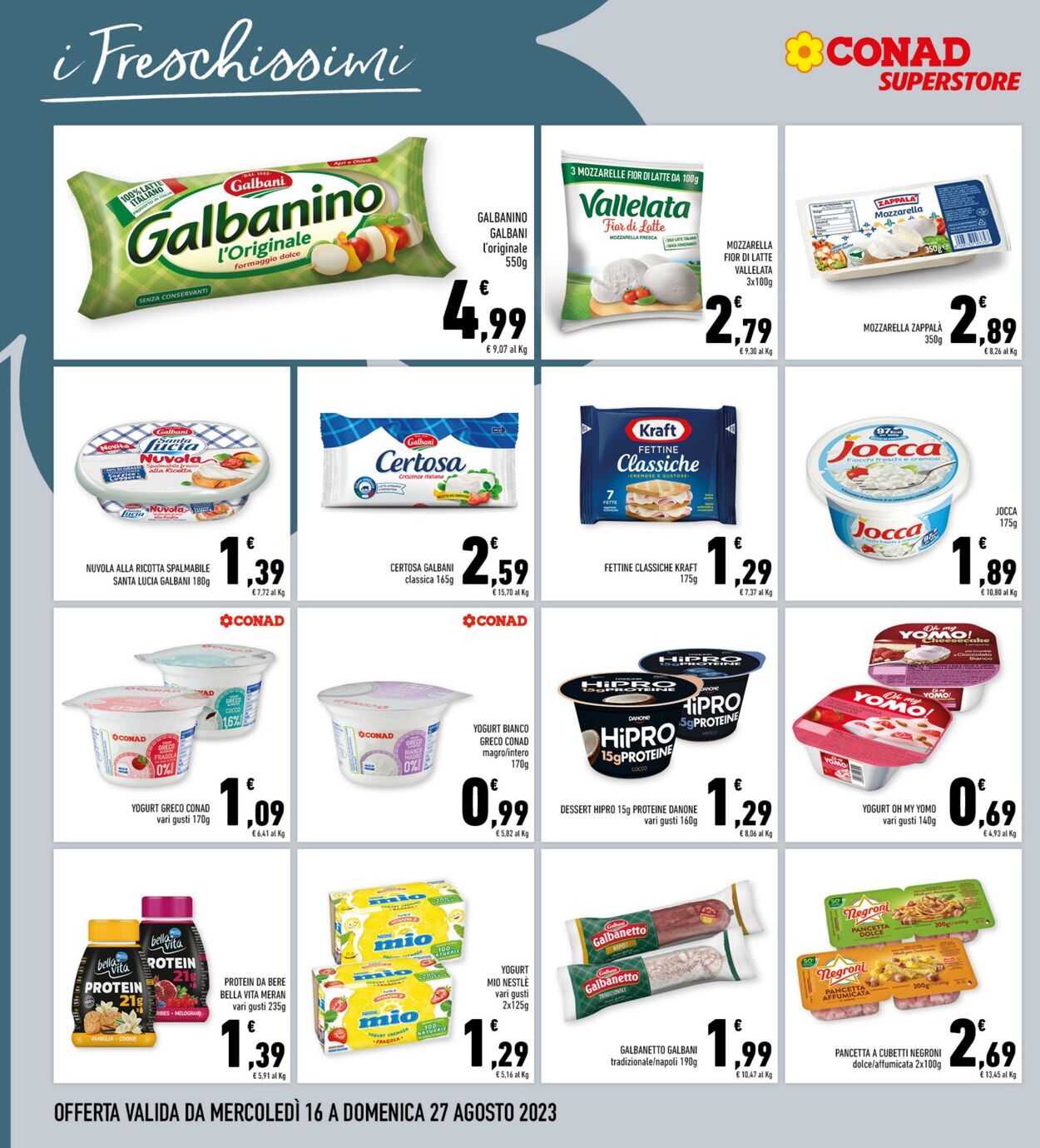 Volantino Conad 16.08.2023 - 27.08.2023