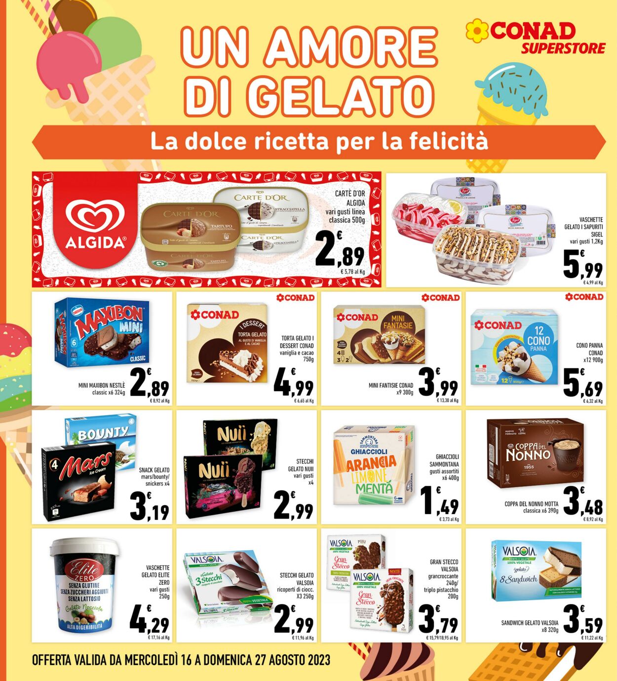 Volantino Conad 16.08.2023 - 27.08.2023