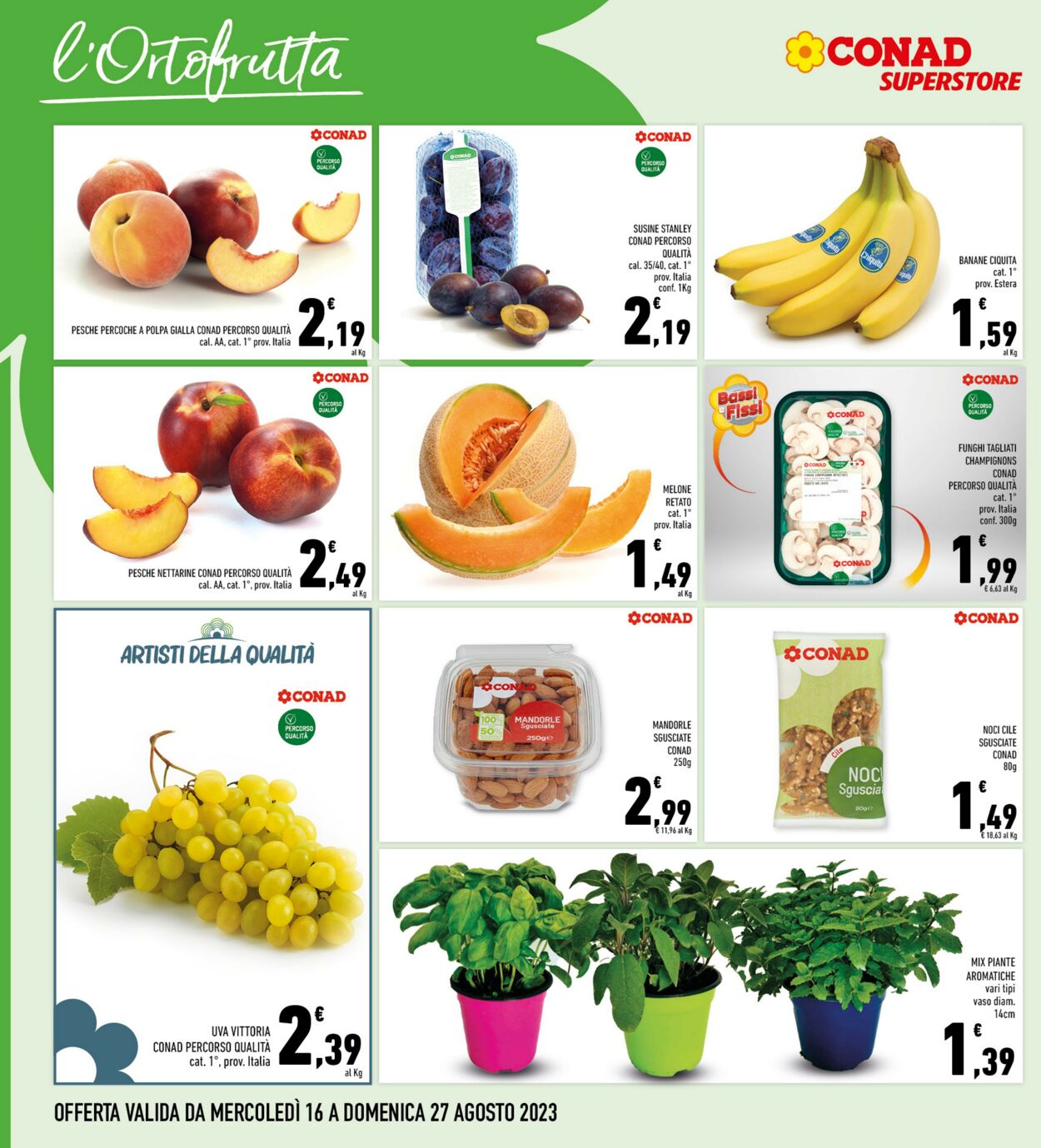 Volantino Conad 16.08.2023 - 27.08.2023