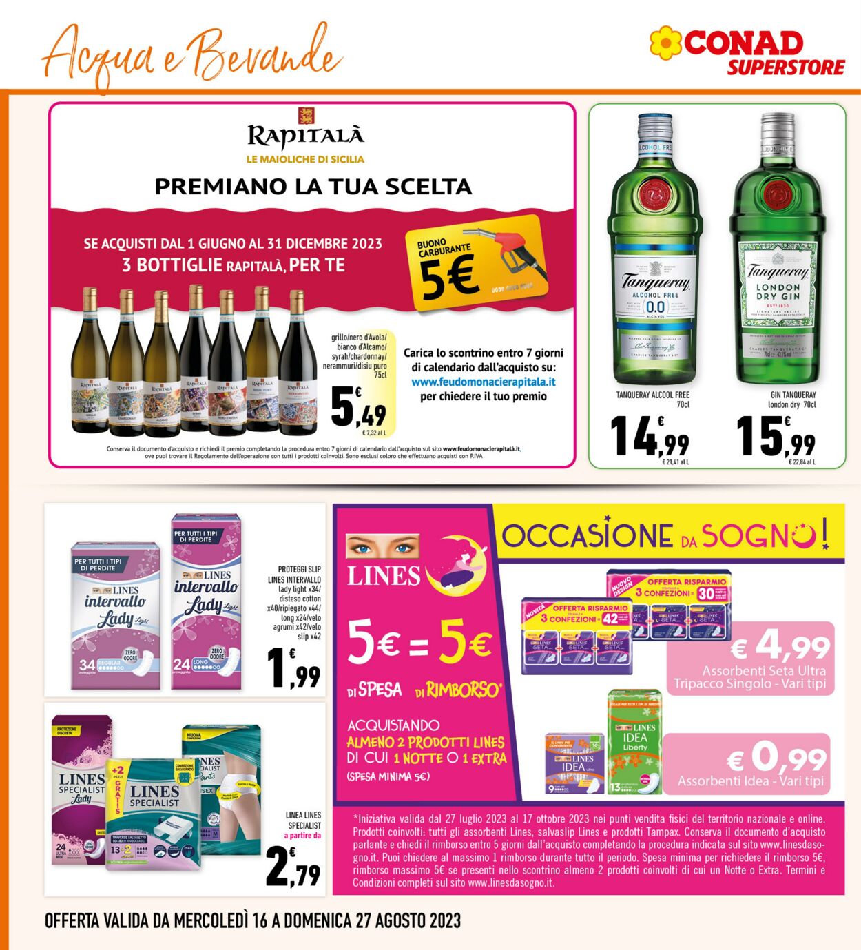 Volantino Conad 16.08.2023 - 27.08.2023