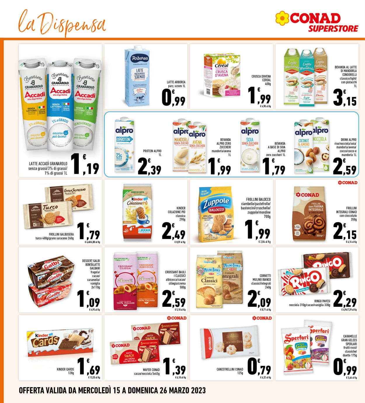 Volantino Conad 15.03.2023 - 26.03.2023