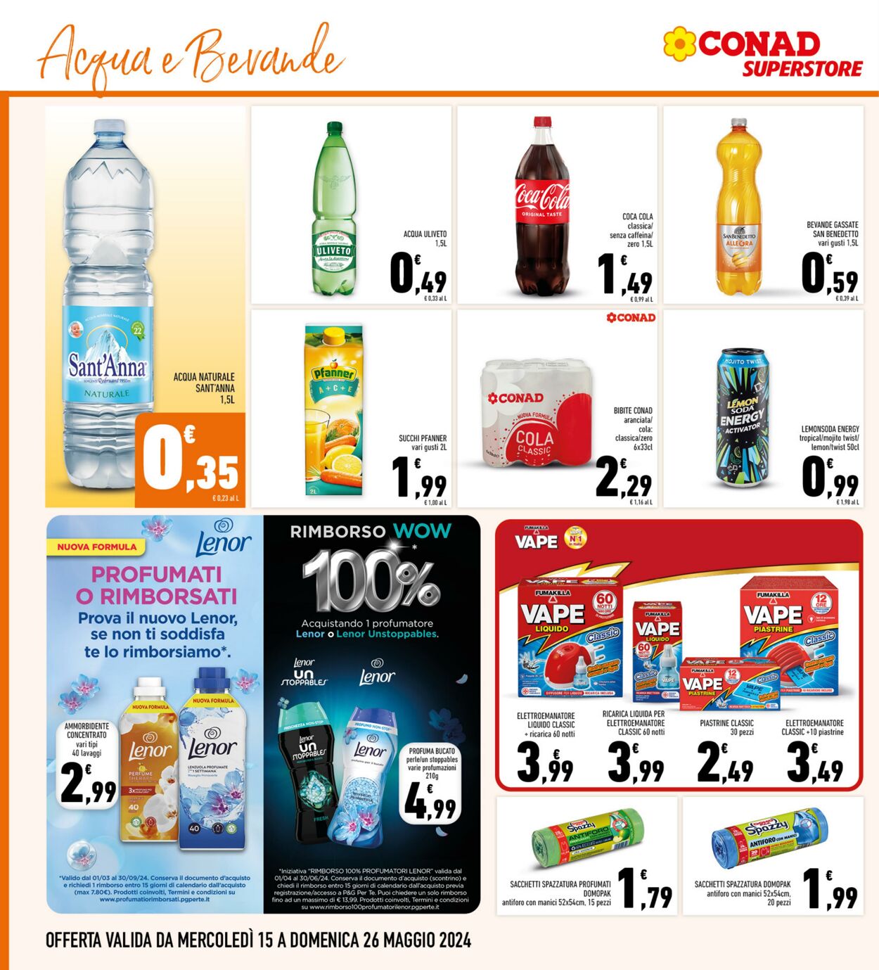 Volantino Conad 15.05.2024 - 26.05.2024