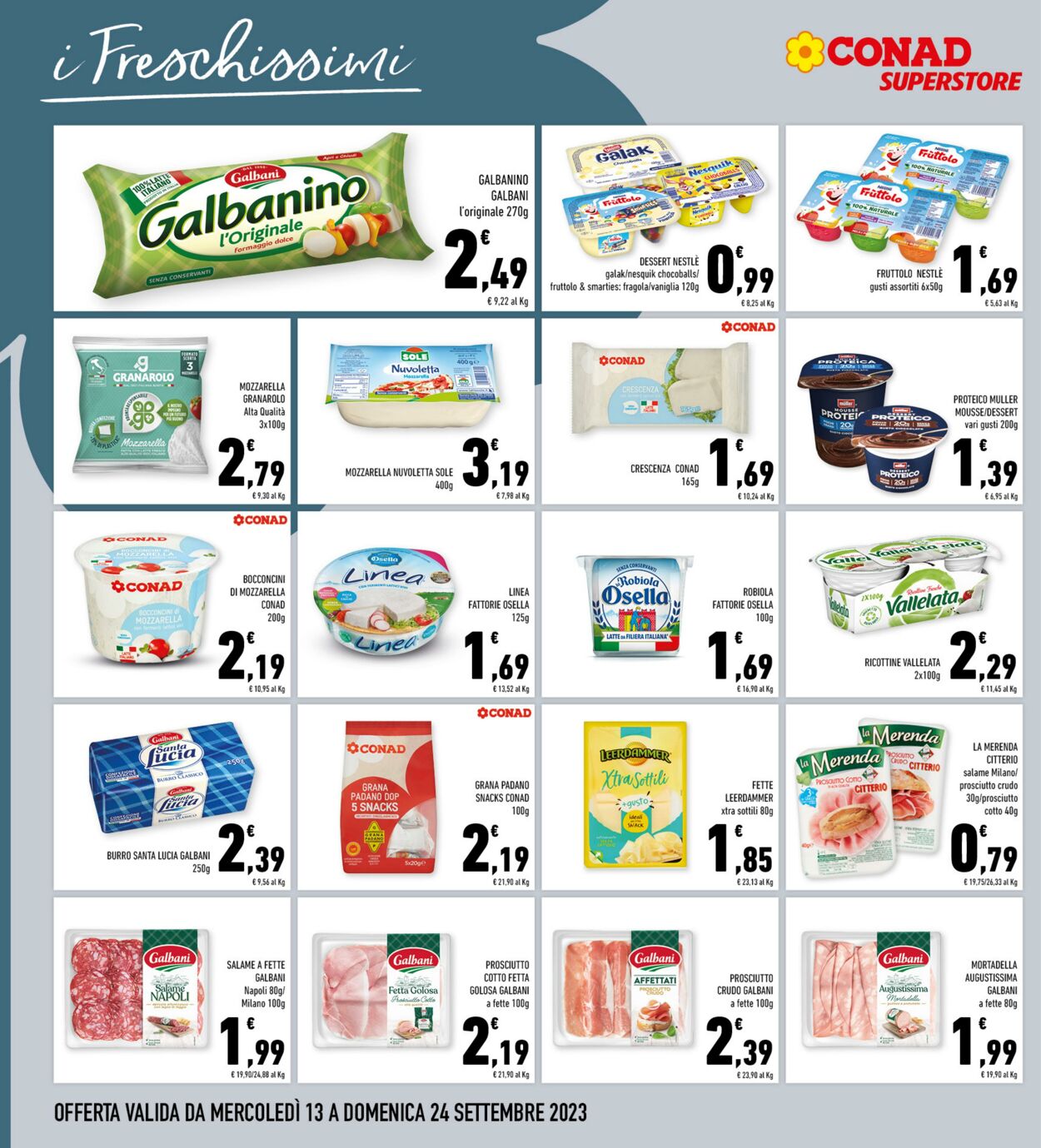 Volantino Conad 13.09.2023 - 24.09.2023