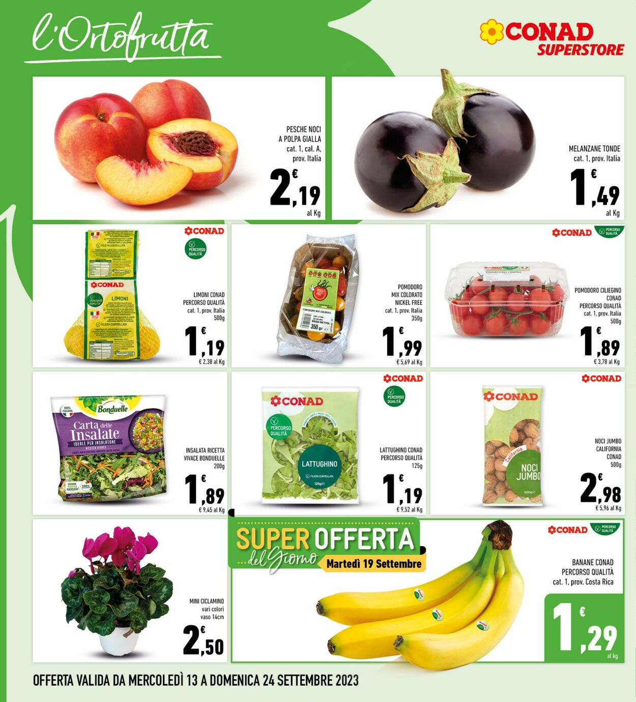 Volantino Conad 13.09.2023 - 24.09.2023