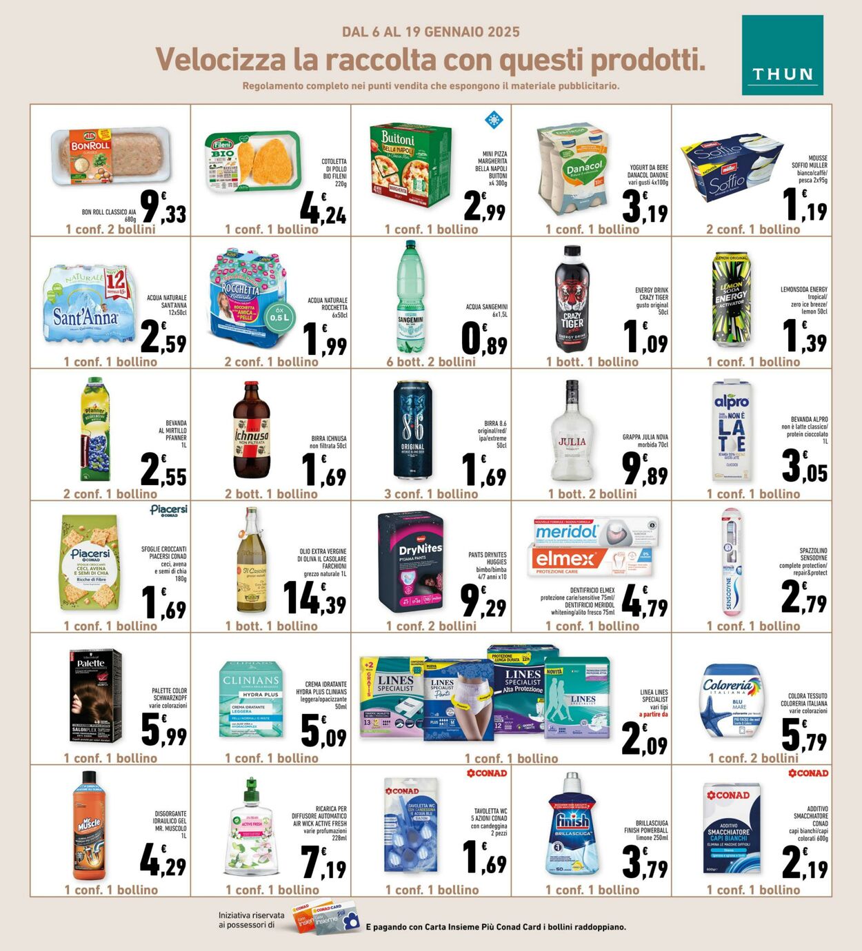 Volantino Conad 02.01.2025 - 12.01.2025