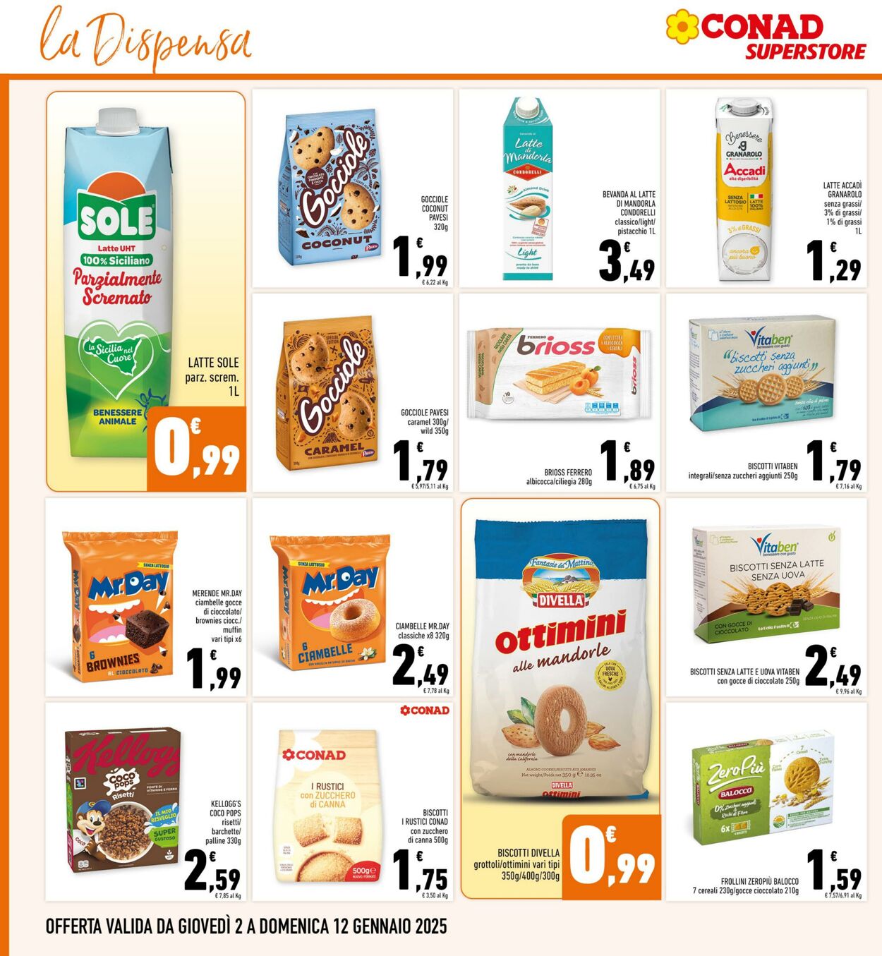 Volantino Conad 02.01.2025 - 12.01.2025