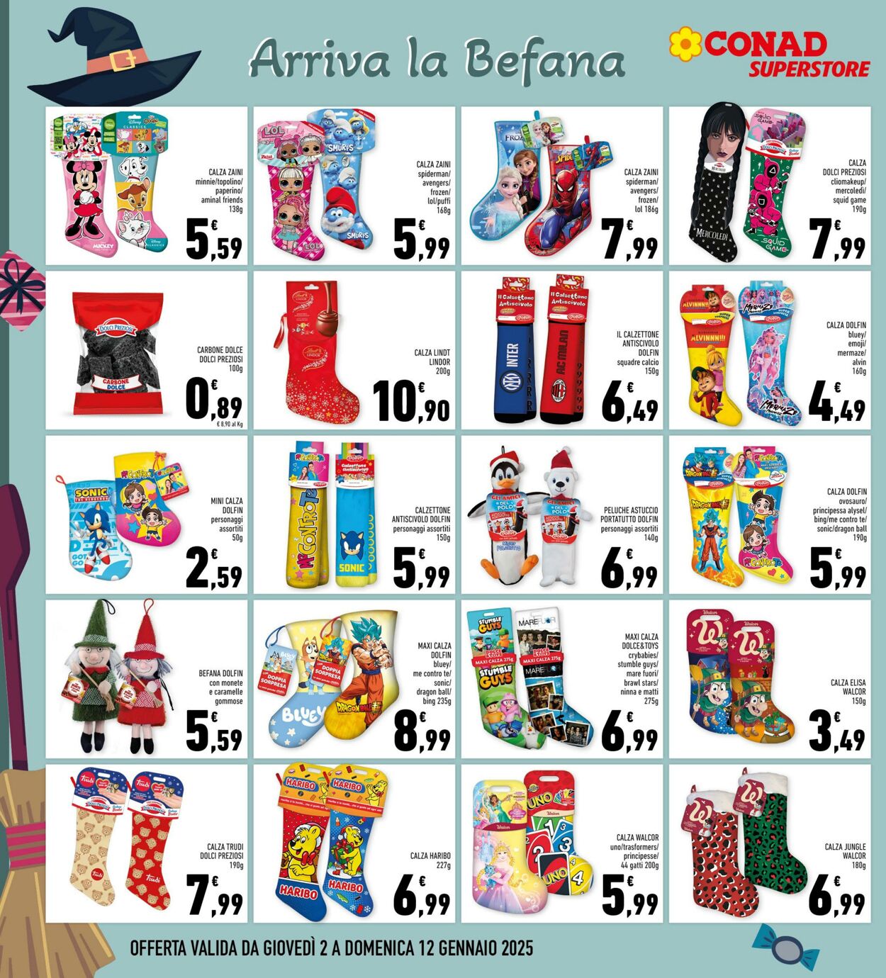 Volantino Conad 02.01.2025 - 12.01.2025