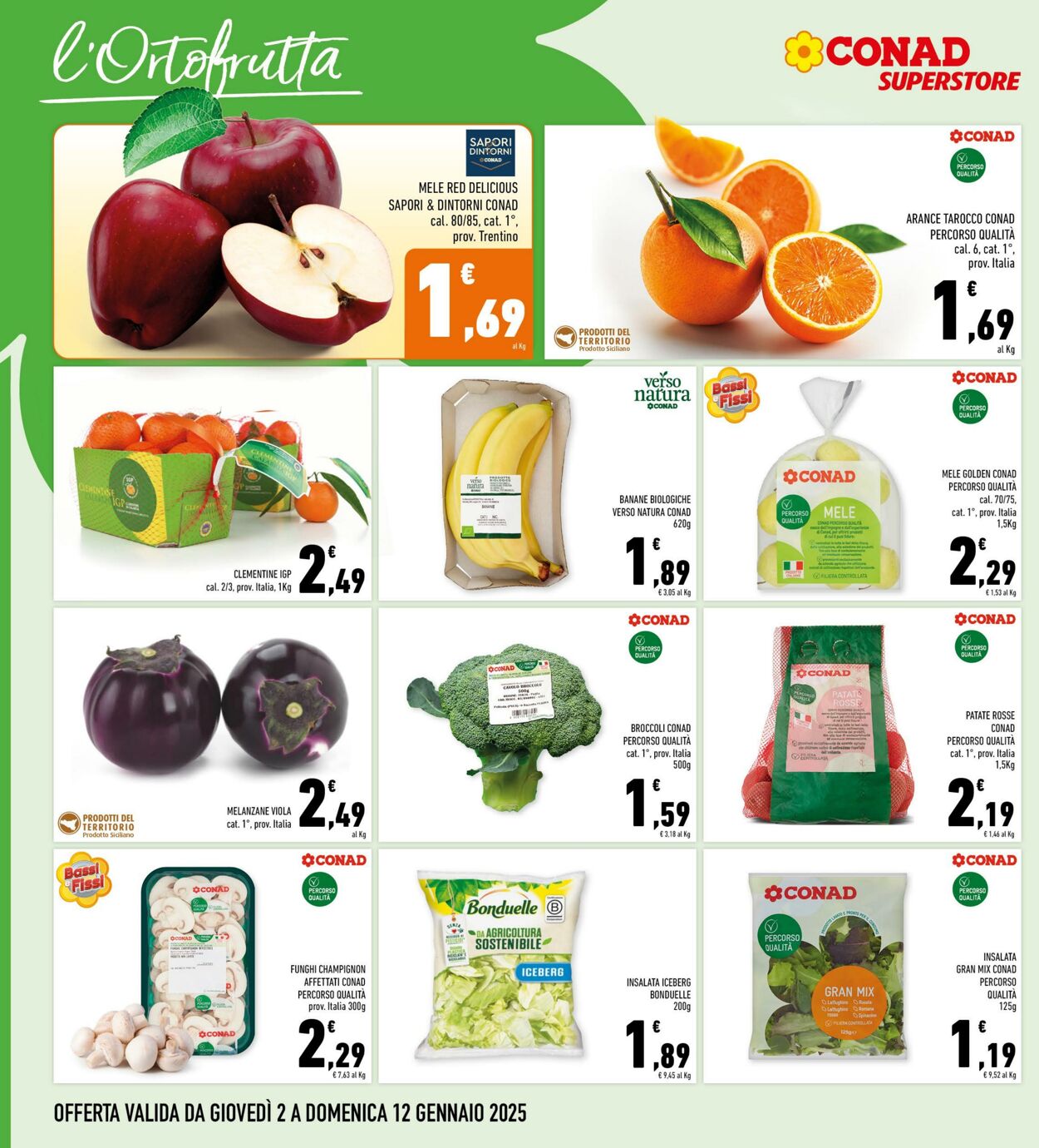 Volantino Conad 02.01.2025 - 12.01.2025