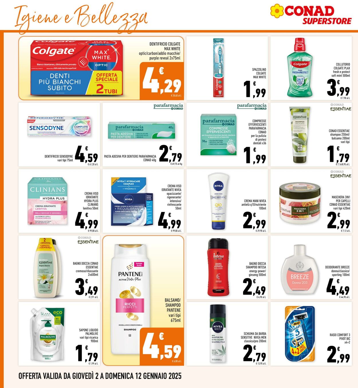 Volantino Conad 02.01.2025 - 12.01.2025