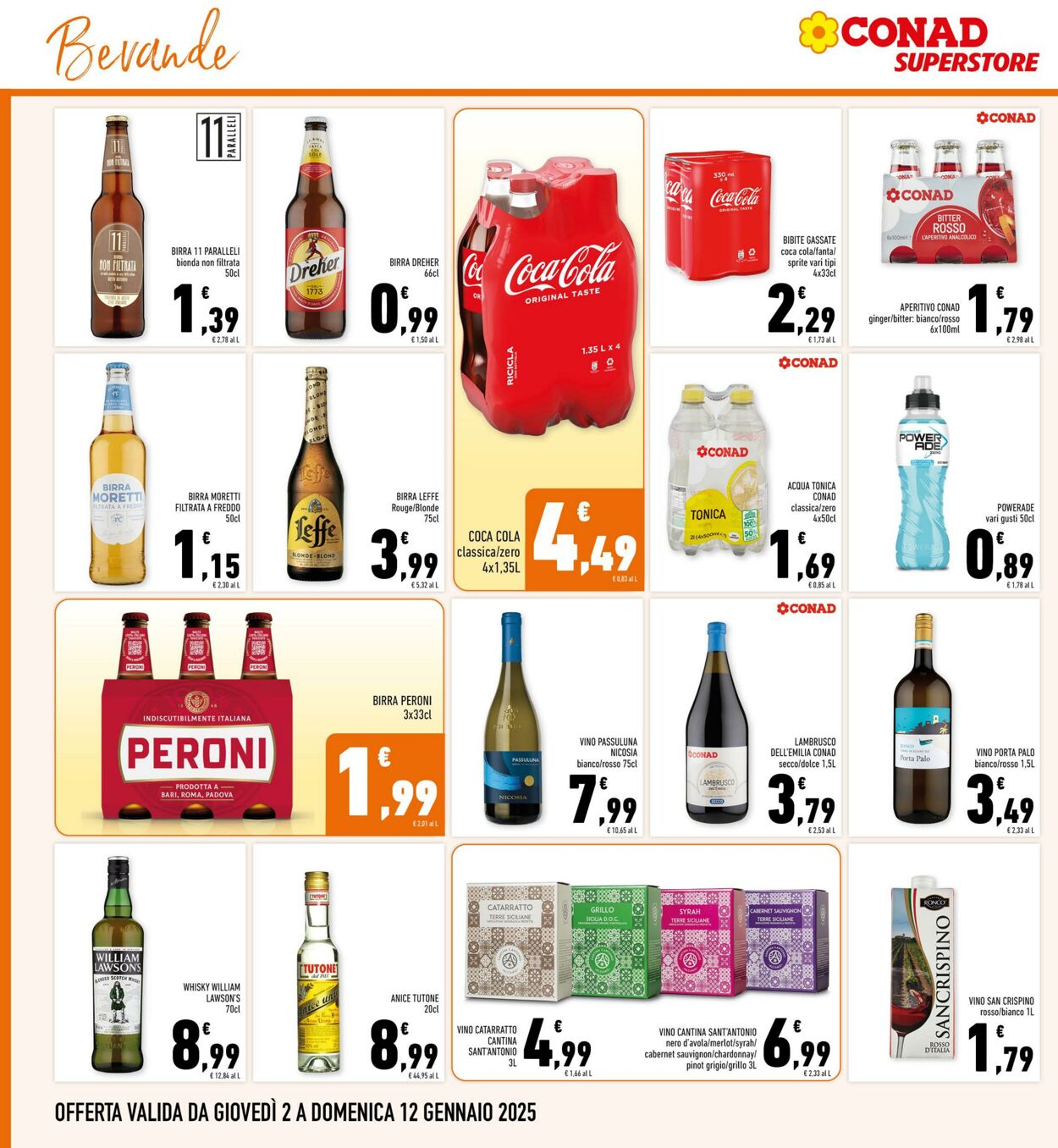 Volantino Conad 02.01.2025 - 12.01.2025