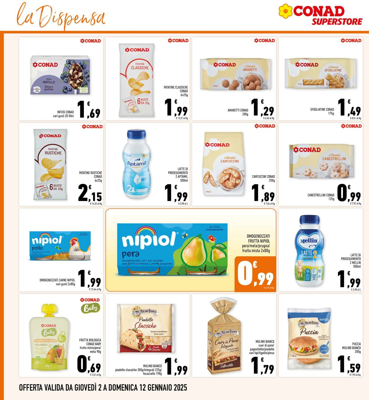 Volantino Conad 02.01.2025 - 12.01.2025